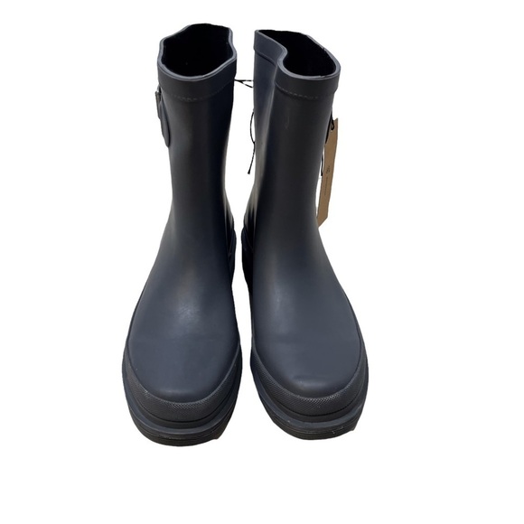 Chooka Redmond Mid Rain Boot Charcoal Size 8 Side Buckle Rubber - Picture 4 of 10